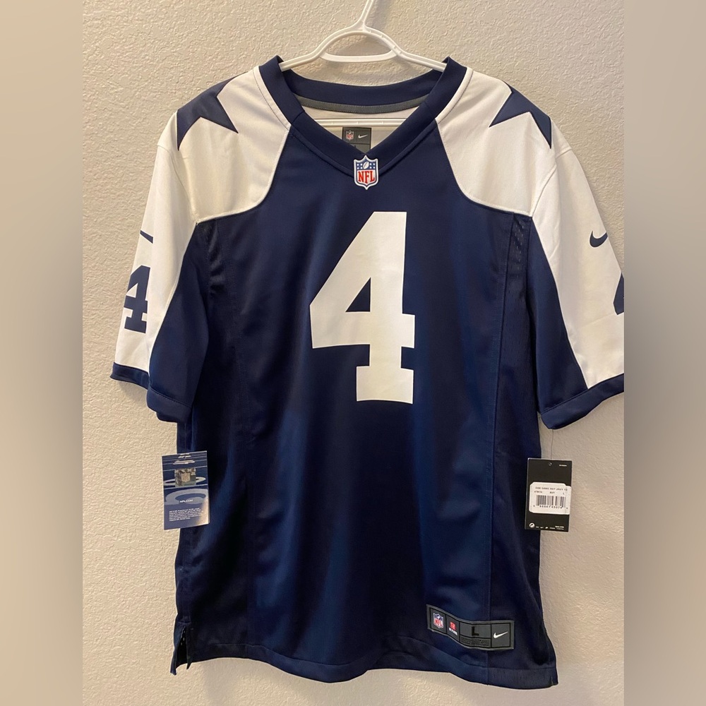 Nike Men’s Dallas Cowboys Prescott Alternate Jersey size Large